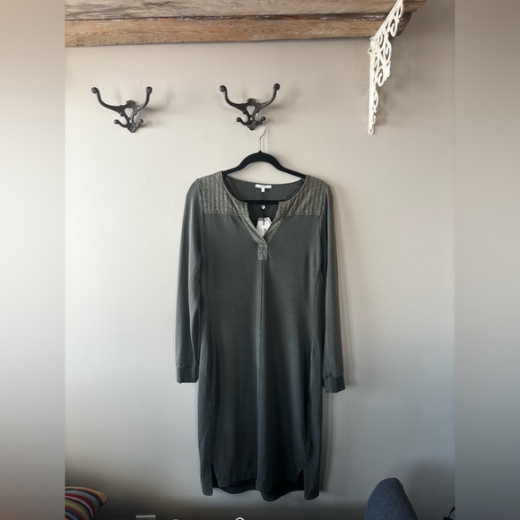 SANDWHICH_ | Dark olive Jersey dress NWT | size small - Picture 4 of 11